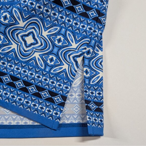 Lands End Swim Cover Up Dress Womens Small 6-8 Geometric Resortwear Beach - Picture 7 of 7